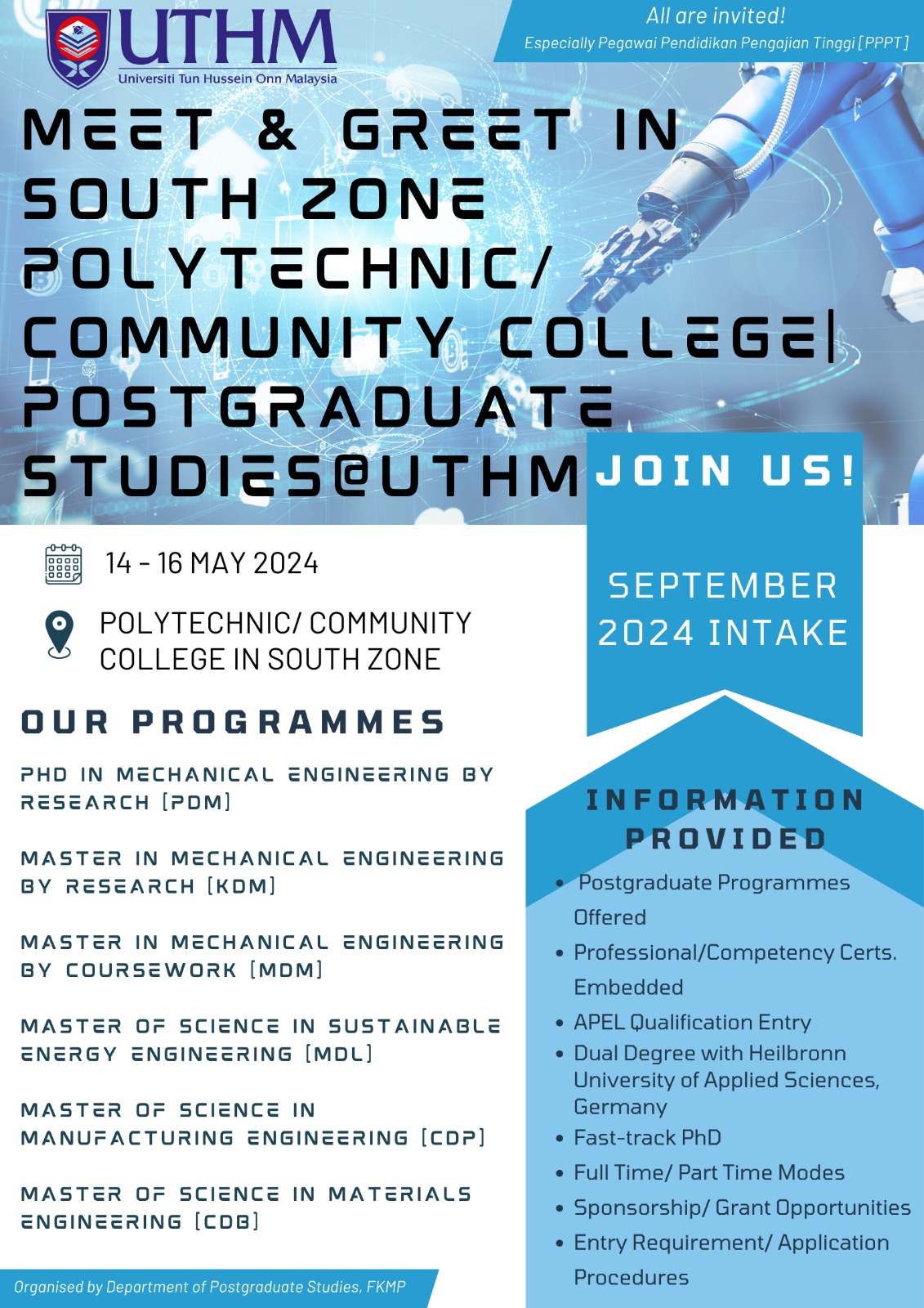 SOUTHERN ZONE POSTGRADUATE GREET AND MEET PROGRAMME