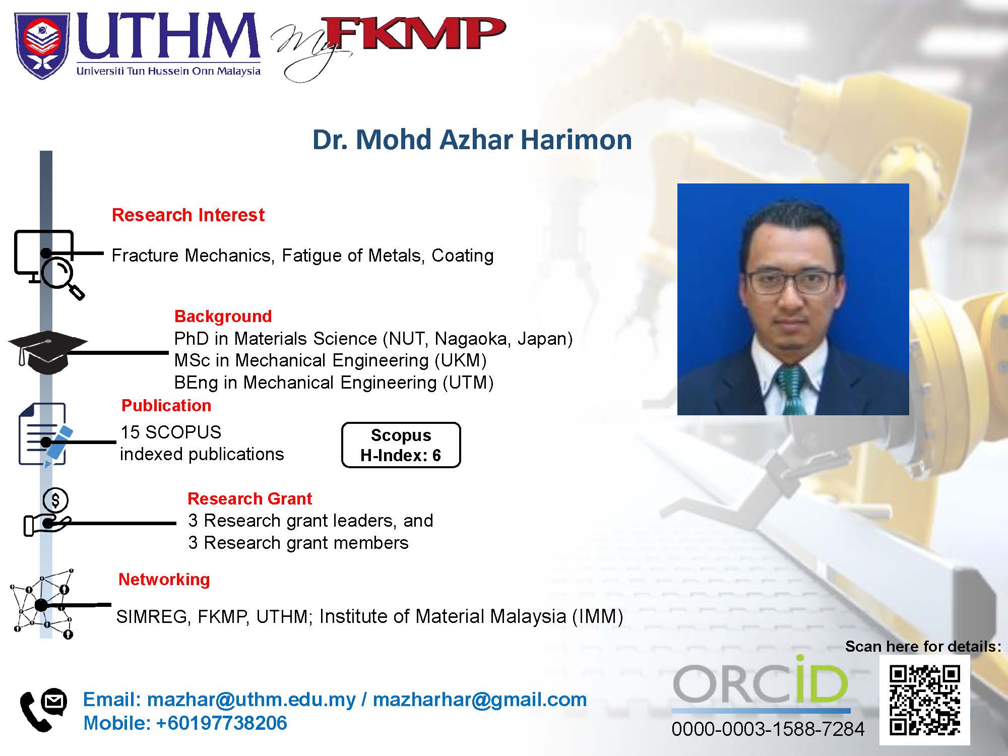 Dr. Mohd Azhar Harimon