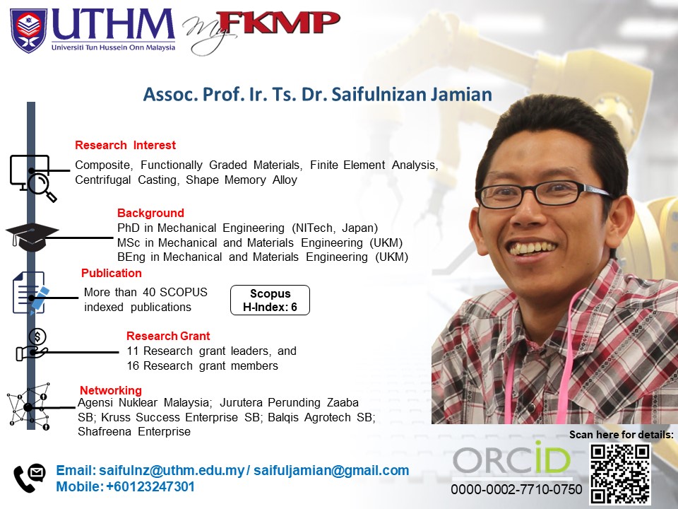 Assoc. Prof. Ir. Ts. Dr. Saifulnizan Jamian